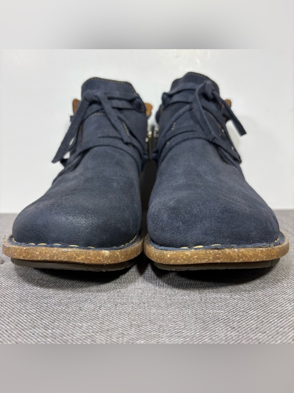 Born Tarkiln Suede Ankle Boots with Wrap Laces- woman’s 8 - Picture 5 of 13